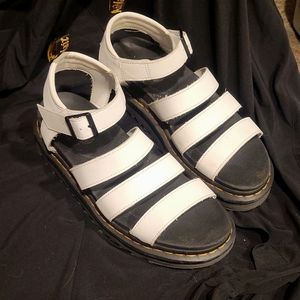 Doc martin white sandals size 10